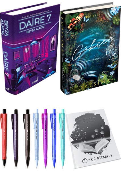 Gökçen 1 Ciltli Loresima ve Daire 7 Ciltli Beyza Alkoç 2li Set