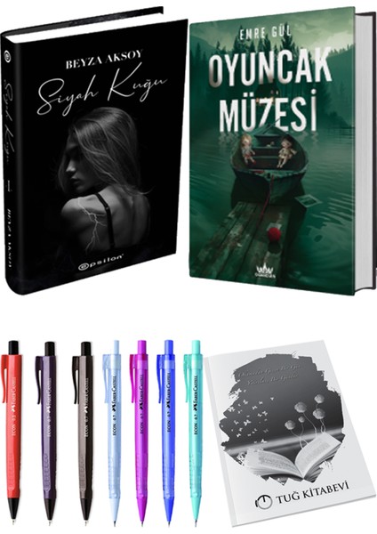 Oyuncak Müzesi 1 Ciltli Emre Gül ve Epsilon Yayınevi Siyah Kuğu Ciltli Beyza Aksoy 2li Set