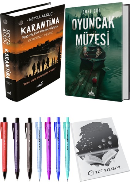 Oyuncak Müzesi 1 Ciltli Emre Gül ve Karantina 4 Ciltli Beyza Alkoç 2li Set