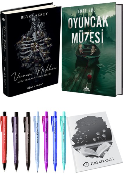 Oyuncak Müzesi 1 Ciltli Emre Gül ve Epsilon Yayınevi Vernem Nidahen Ciltli Beyza Aksoy 2li Set