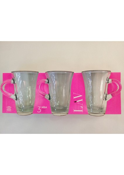 Kulplu Çay Bardağı 3 Lü modelleri