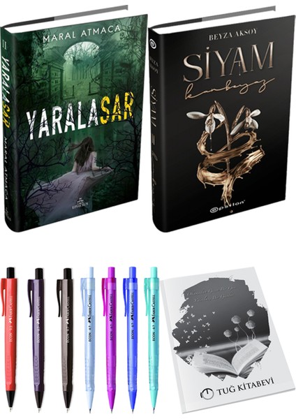 Yaralasar 2 Ciltli Maral Atmaca ve Epsilon Yayınevi Siyam 2 Ciltli Beyza Aksoy 2li Set