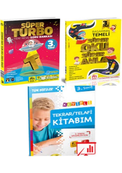 3. Sınıf Süper Turbo Soru Bankası + Süper Oku Anla ve Tekrar Telafi Kitabım