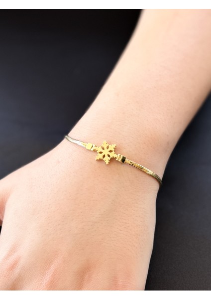 14 Ayar Altın Kar Tanesi Bileklik fiyatları