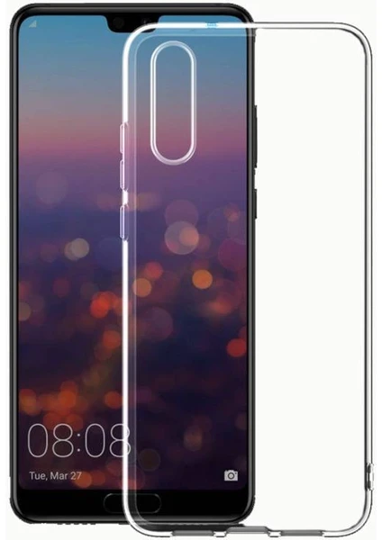 Techno Guru Huawei P20 Esnek ve Şeffaf Sheer Premium Tpu Silikon Kılıf