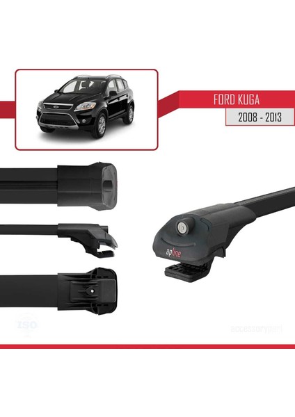 Ford Kuga 2008-2013 Arası ile Uyumlu Ace-1 Ara Atkı Tavan Barı Siyah modelleri