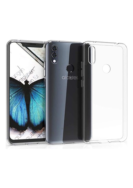 Alcatel 5V Esnek ve Şeffaf Sheer Premium Tpu Silikon Kılıf