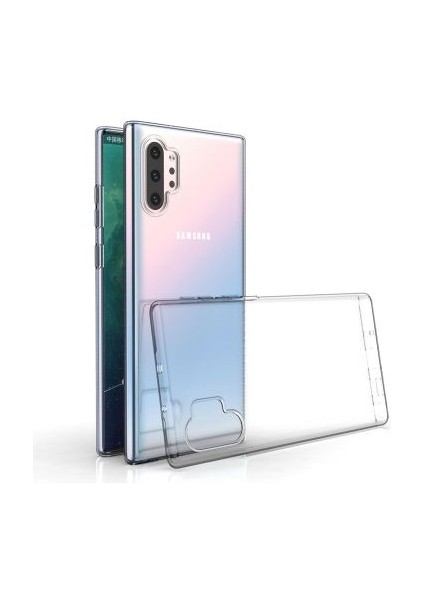 Samsung Galaxy Note 10 Plus Esnek ve Şeffaf Sheer Premium Tpu Silikon Kılıf