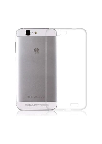 Techno Guru Huawei Ascend G7 Esnek ve Şeffaf Sheer Premium Tpu Silikon Kılıf