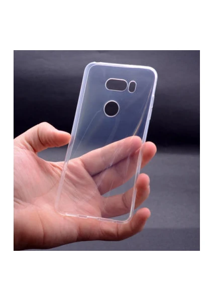 Techno Guru Lg V30 Esnek ve Şeffaf Sheer Premium Tpu Silikon Kılıf