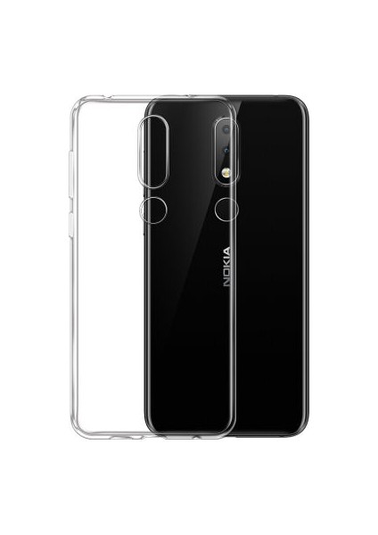 Nokia 5.1 Plus Esnek ve Şeffaf Sheer Premium Tpu Silikon Kılıf