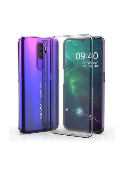 Techno Guru Oppo A9 2020 Esnek ve Şeffaf Sheer Premium Tpu Silikon Kılıf