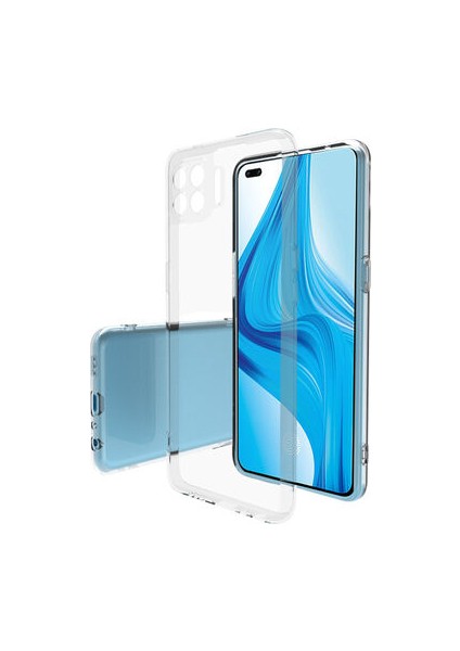 Oppo Reno 4 Lite Esnek ve Şeffaf Sheer Premium Tpu Silikon Kılıf