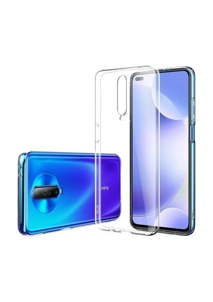 Techno Guru Redmi K30 Esnek ve Şeffaf Sheer Premium Tpu Silikon Kılıf