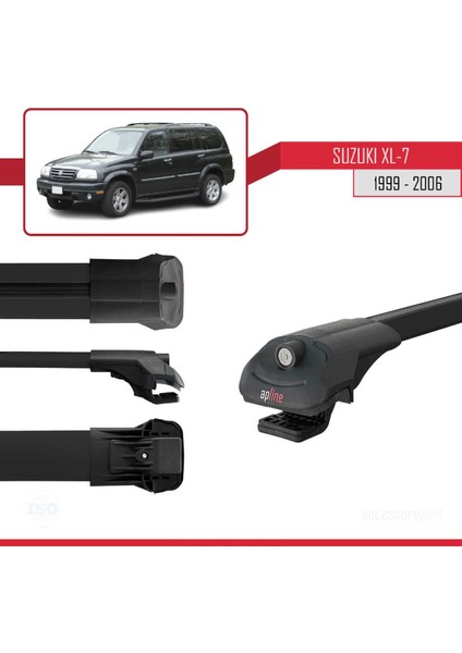 Suzuki Xl-7 1999-2006 Arası ile Uyumlu Ace-1 Ara Atkı Tavan Barı Siyah modelleri