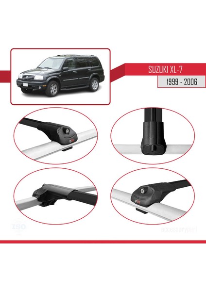 Suzuki Xl-7 1999-2006 Arası ile Uyumlu Ace-1 Ara Atkı Tavan Barı Siyah fırsatları