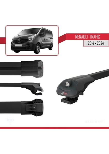 Renault Trafic 2014 ve Sonrası ile Uyumlu Ace-1 Ara Atkı Tavan Barı Siyah modelleri