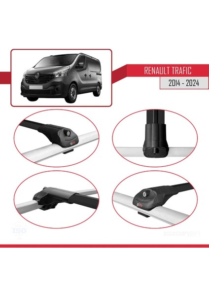 Renault Trafic 2014 ve Sonrası ile Uyumlu Ace-1 Ara Atkı Tavan Barı Siyah fırsatları