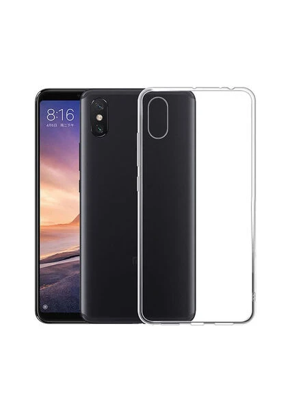 Techno Guru Xiaomi Mi 8 Esnek ve Şeffaf Sheer Premium Tpu Silikon Kılıf