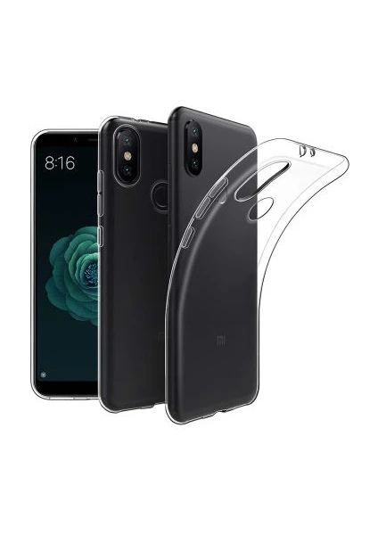 Techno Guru Xiaomi Mi A2 Lite Esnek ve Şeffaf Sheer Premium Tpu Silikon Kılıf