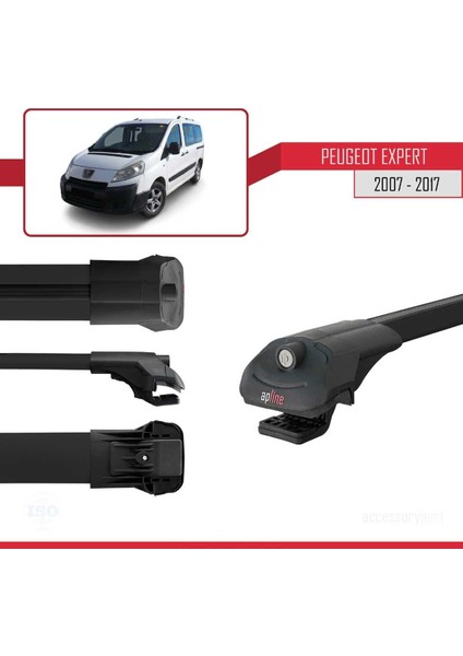 Peugeot Expert 2007-2017 Arası ile Uyumlu Ace-1 Ara Atkı Tavan Barı Siyah modelleri