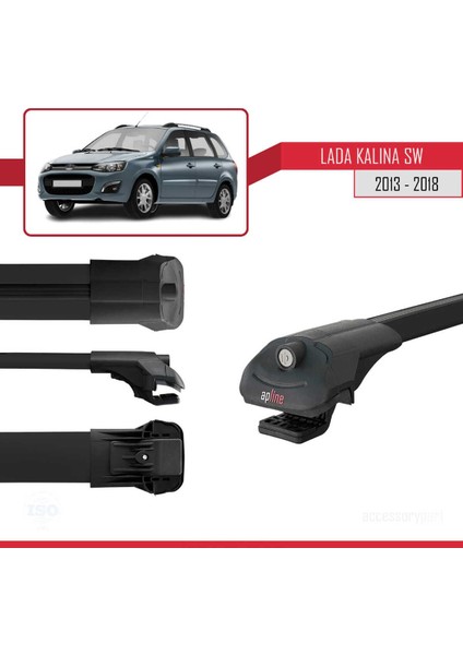 Lada Kalina Sw 2013-2018 Arası ile Uyumlu Ace-1 Ara Atkı Tavan Barı Siyah modelleri