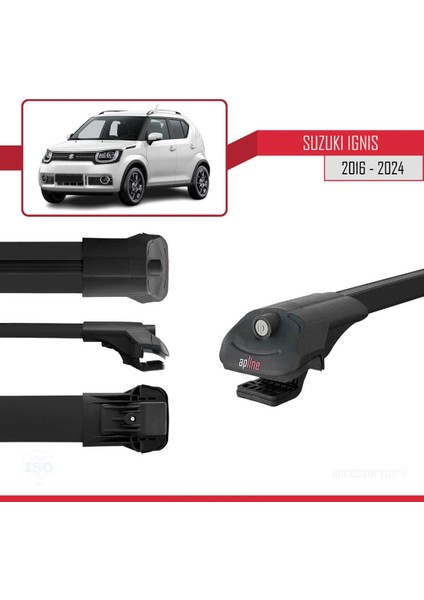 Suzuki Ignıs 2016 ve Sonrası ile Uyumlu Ace-1 Ara Atkı Tavan Barı Siyah