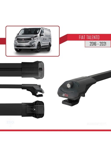 Fiat Talento 2016-2021 Arası ile Uyumlu Ace-1 Ara Atkı Tavan Barı Siyah