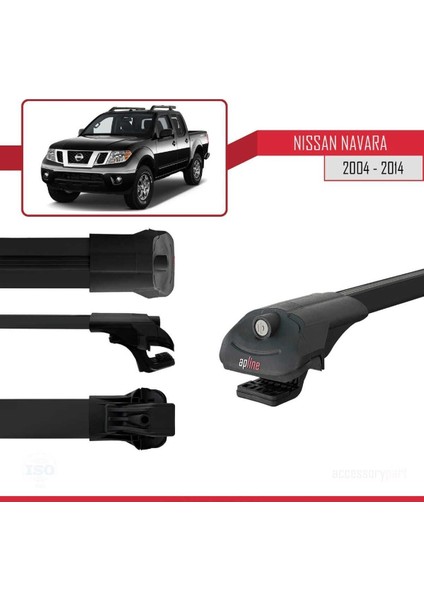Nissan Navara 2004-2014 Arası ile Uyumlu Ace-1 Ara Atkı Tavan Barı Siyah modelleri