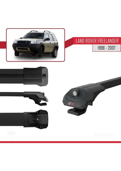 Land Rover Freelander 1998-2007 Arası ile Uyumlu Ace-1 Ara Atkı Tavan Barı Siyah modelleri