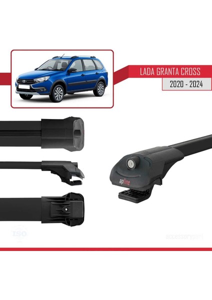 Lada Granta Cross 2020 ve Sonrası ile Uyumlu Ace-1 Ara Atkı Tavan Barı Siyah modelleri
