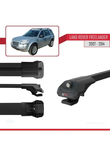 Land Rover Freelander 2007-2014 Arası ile Uyumlu Ace-1 Ara Atkı Tavan Barı Siyah modelleri
