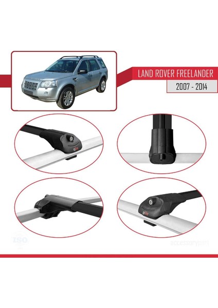 Land Rover Freelander 2007-2014 Arası ile Uyumlu Ace-1 Ara Atkı Tavan Barı Siyah fırsatları