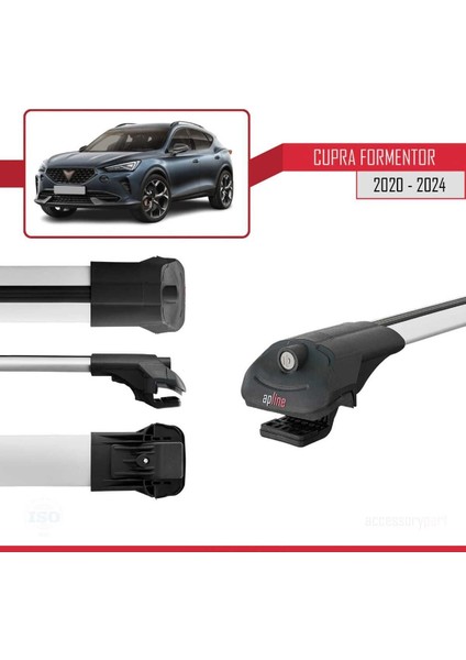 Cupra Formentor 2020 ve Sonrası ile Uyumlu Ace-1 Ara Atkı Tavan Barı Gri modelleri
