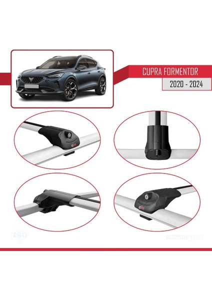 Cupra Formentor 2020 ve Sonrası ile Uyumlu Ace-1 Ara Atkı Tavan Barı Gri fırsatları