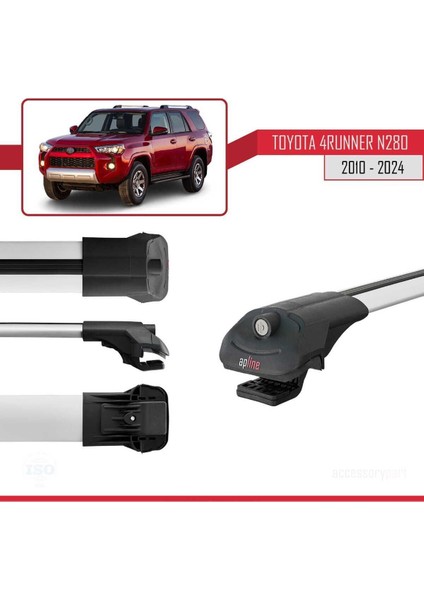 Toyota 4runner (N280) 2010 ve Sonrası ile Uyumlu Ace-1 Ara Atkı Tavan Barı Gri modelleri
