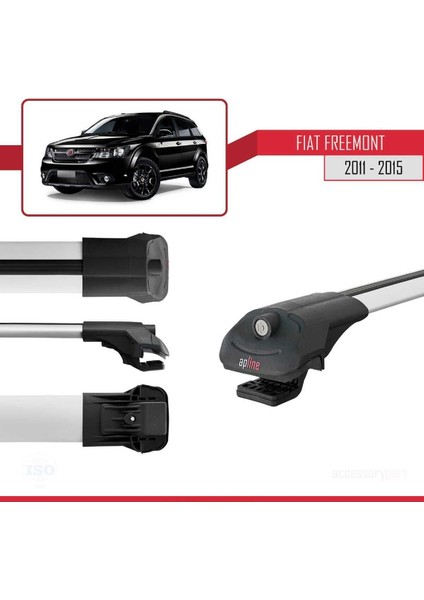 Fiat Freemont 2011-2015 Arası ile Uyumlu Ace-1 Ara Atkı Tavan Barı Gri modelleri