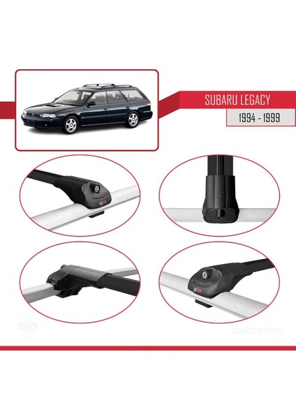 Subaru Legacy 1994-1999 Arası ile Uyumlu Ace-1 Ara Atkı Tavan Barı Siyah fırsatları