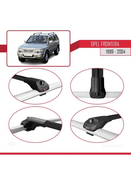 Opel Frontera 1999-2004 Arası ile Uyumlu Ace-1 Ara Atkı Tavan Barı Siyah