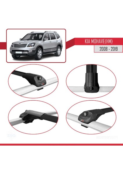 Kia Mohave (Hm) 2008-2019 Arası ile Uyumlu Ace-1 Ara Atkı Tavan Barı Siyah fırsatları