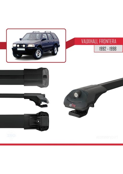 Vauxhall Frontera 1992-1998 Arası ile Uyumlu Ace-1 Ara Atkı Tavan Barı Siyah modelleri