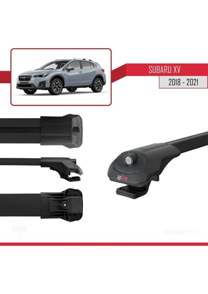 Subaru Xv 2018-2021 Arası ile Uyumlu Ace-1 Ara Atkı Tavan Barı Siyah modelleri