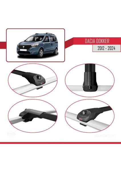 Dacia Dokker 2012 ve Sonrası ile Uyumlu Ace-1 Ara Atkı Tavan Barı Siyah indirimleri