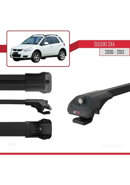 Suzuki Sx4 2006-2013 Arası ile Uyumlu Ace-1 Ara Atkı Tavan Barı Siyah modelleri