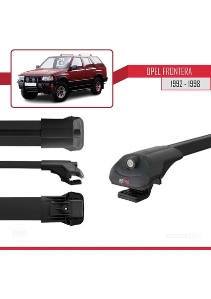 Opel Frontera 1992-1998 Arası ile Uyumlu Ace-1 Ara Atkı Tavan Barı Siyah modelleri