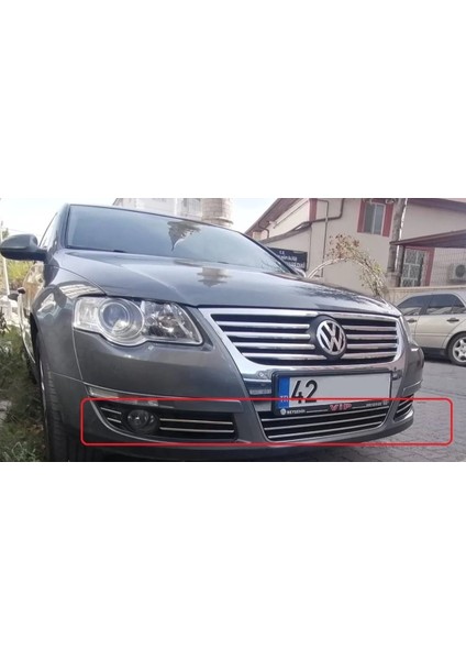 Ön Tampon Çıtaları Krom 11 Parça Passat B6 3c Sd 2005-2012 Arası Modeller Için