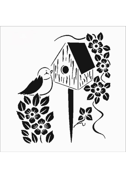 Stencil Sarayi Boyama Şablon Çiçek ve Meyve - 8340