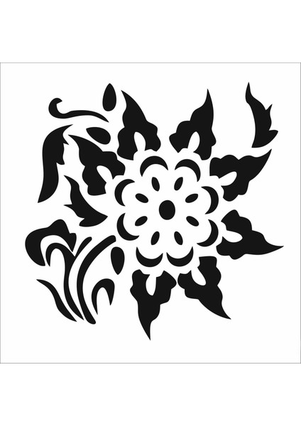 Stencil Sarayi Boyama Şablon Çiçek ve Meyve - 8526