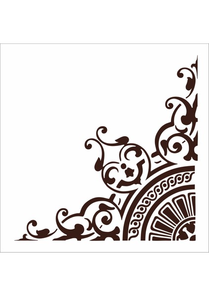 Stencil Sarayi Boyama Şablon Köşe - 8542