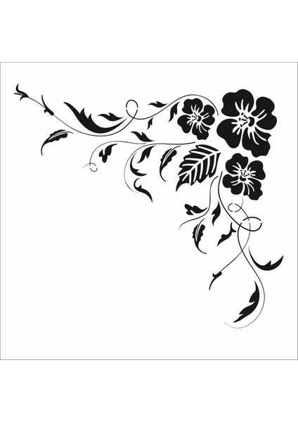 Stencil Sarayi Boyama Şablon Köşe - 8561